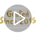 Goated Since 2015 Gold Glitter Banner - 11th Birthday & Anniversary Decoration
