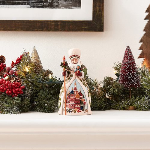 Enesco Jim Shore Heartwood Creek Christmas Around The World Russian Santa Figurine, 7 Inch, Multicolor