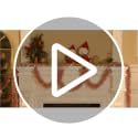 Christmas Tinsel Garland 50 Feet - Red & White Holiday Decor, Flexible & Fluffy