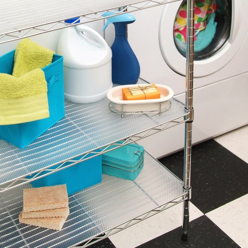 Con-Tact Brand Premium Plus Non-Adhesive Shelf Heavy Duty and Multi-Functional Drawer Liner, Protect and Organize Your Shelves and Drawers, 12" x 6', Nova Crystal Clear, Pack of 6 Rolls