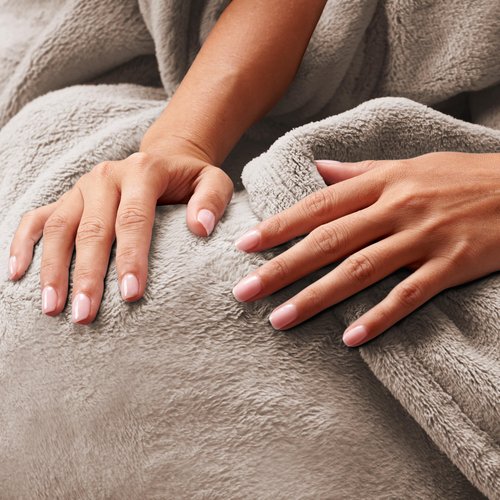 NORTHWEST Ashford Home Cozy Warmwell Blanket Moonlight Taupe King Size 108 x 90 inches
