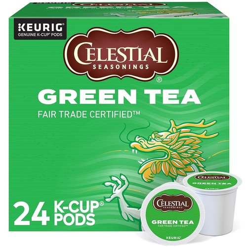 Celestial Seasonings Green Tea K-Cup Pods - 72 Count Single-Serve Convenience