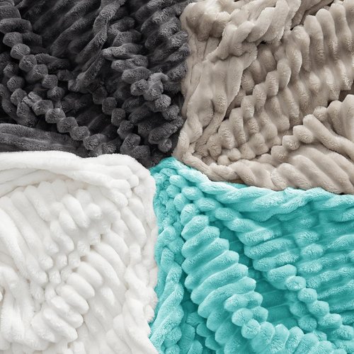 Bedsure GentleSoft Blue California King Blanket - Cozy Fleece Throw for Women, 102x96 Inches