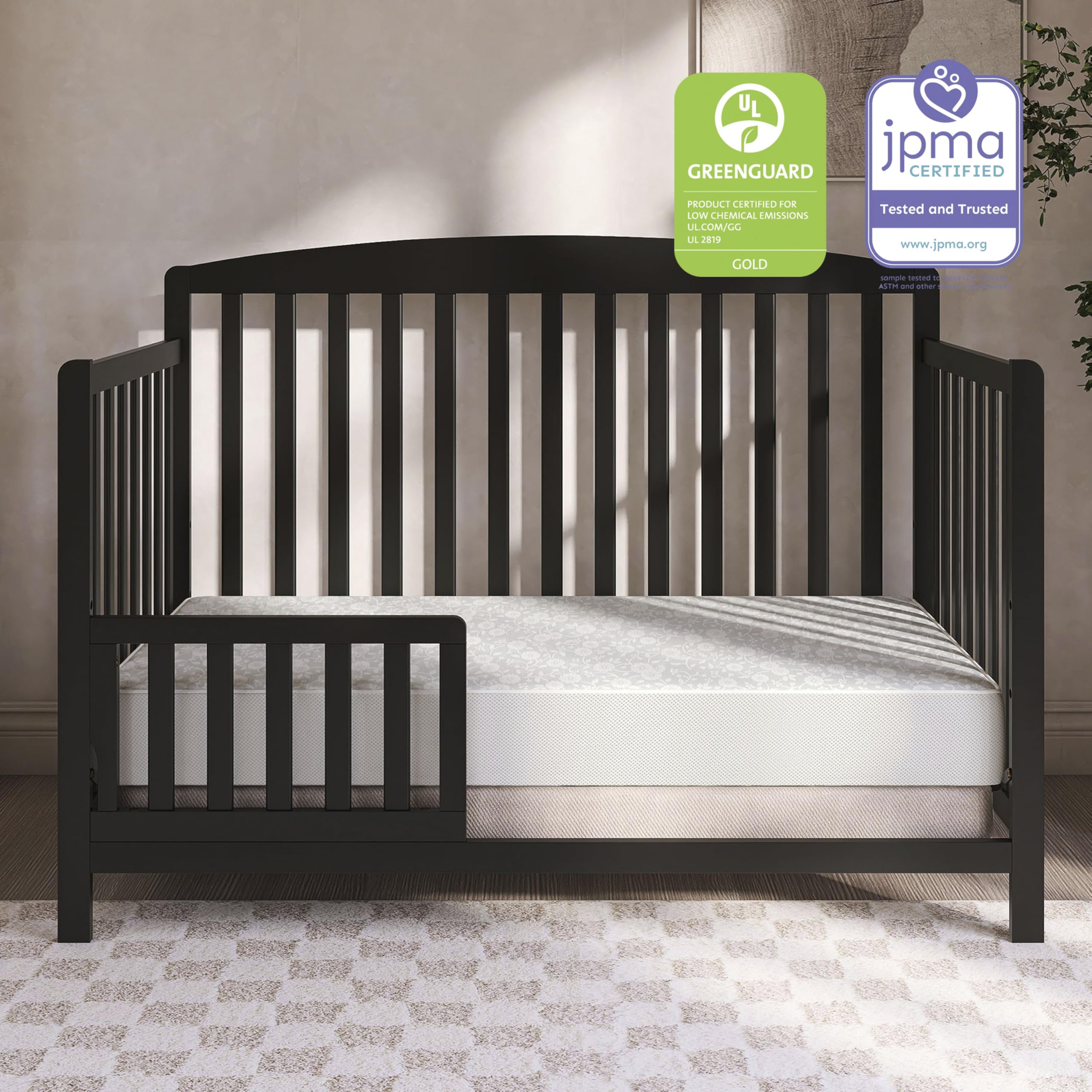 Dream On Me Breathable Little Baby Full Size Firm Foam Crib and Toddler Bed Mattress, 6 Inch
