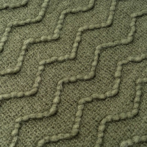 BATTILO HOME Throw Blanket for Couch, Textured Knit Throw, Olive Green Throws for Home Decor, Soft Blanket Throw for Bedroom Decor Housewarming Gifts, 50"x60"