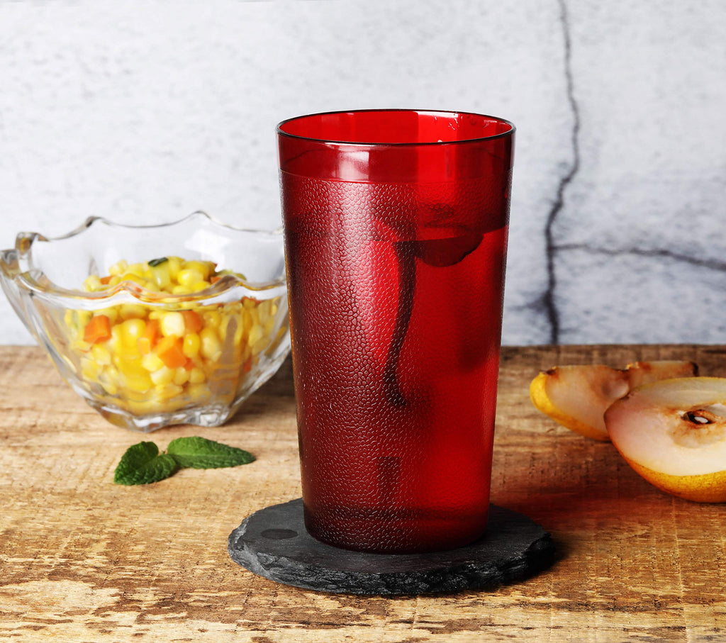 New Star Foodservice | Restaurant-Grade Beverage Tumblers (Red (Set of 72), 12 oz)