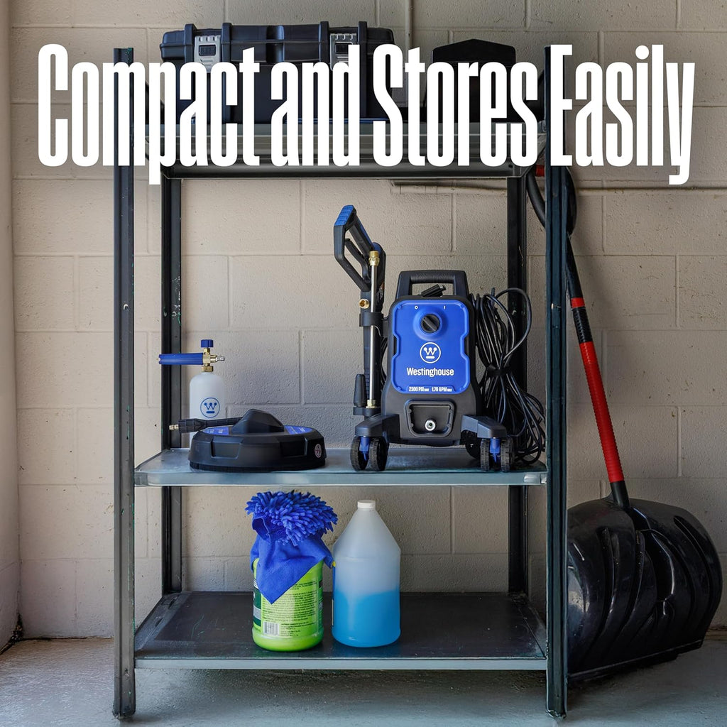 Westinghouse ePX3100 Electric Pressure Washer - 2300 PSI, 1.76 GPM, Anti-Tipping, Soap Tank, Pro Wand & Nozzles