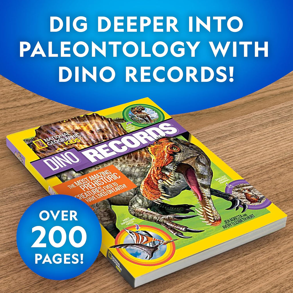 National Geographic Dino Fossil Dig Kit - Excavate Dinosaur Tooth Fossil & Explore Paleontology with Activity Book for Kids