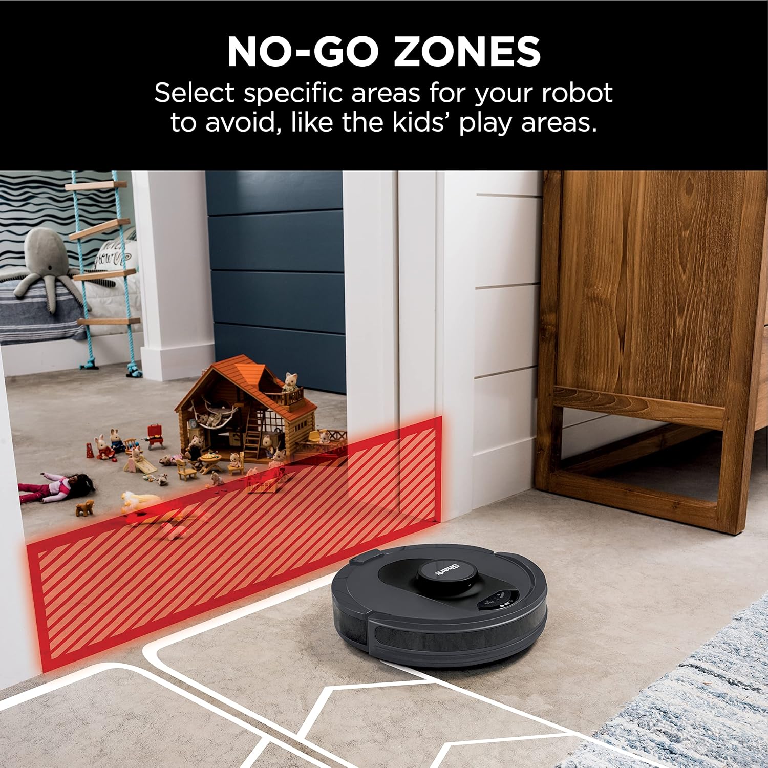 Shark R-AV2501S AI Robot Vacuum - HEPA Self-Empty Base, Bagless, 30-Day Capacity, LIDAR Navigation, Black - Certified Refurbished