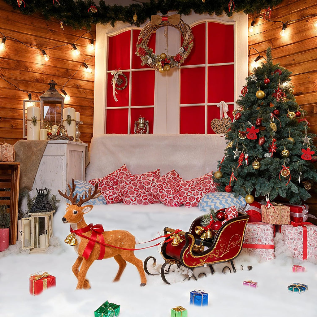 Palonu Snow Blanket - Thick White Soft Fake Snow Cover for Christmas Decor | 3 Rolls, 3 x 8 Ft