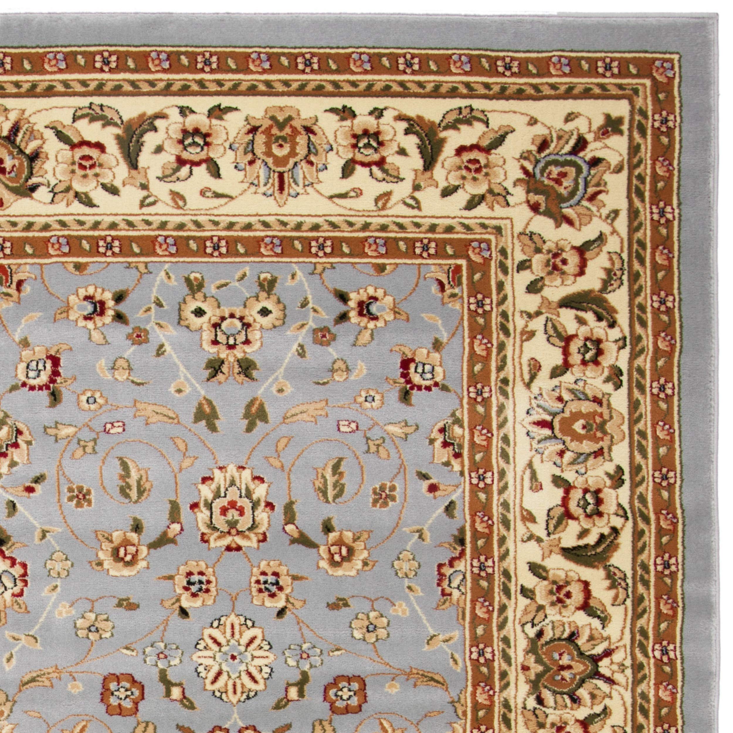 SAFAVIEH Lyndhurst Collection Accent Rug - 2'3" x 4', Light Blue & Ivory, Design, Non-Shedding & Easy Care, Ideal for High Traffic Areas in Entryway, Living Room, Bedroom (LNH312B)