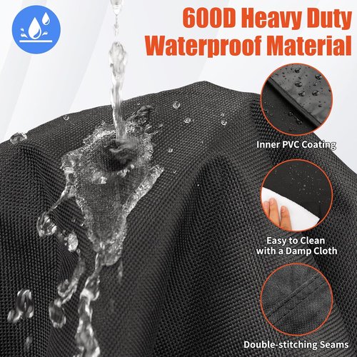 iCOVER 70-Inch BBQ Grill Cover - Heavy Duty Waterproof & UV Resistant for Weber, Char-Broil, Nexgrill