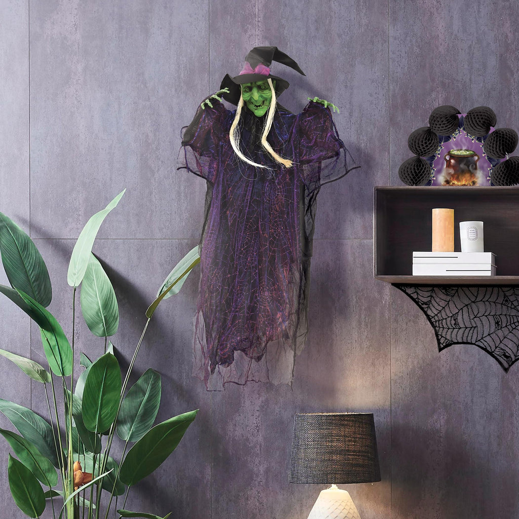 Novelty Witch Creepy Creature Spooky Halloween Hanging Decoration