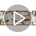 Black Snowman Xmas Table Runner 13x120 Inch Home Party Decor — Variation of THIS listing