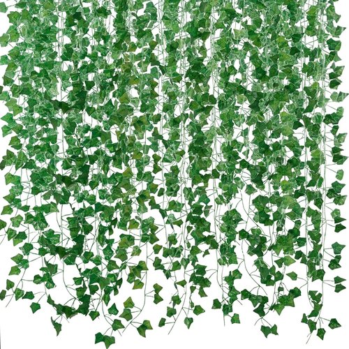 Freyalife Fake Vines - Aesthetic Artificial Ivy Leaves for Room Decor | 12 Pack, 84 Feet Greenery Garlands