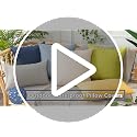 UGASA 18x18 Inch Outdoor Throw Pillow Covers (Pack of 2) - Black Plaid Waterproof Cushion Covers for Patio, Porch, Garden