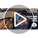 Tizuxa 3-Pack Silicone Snack Containers - Double Compartment Mix