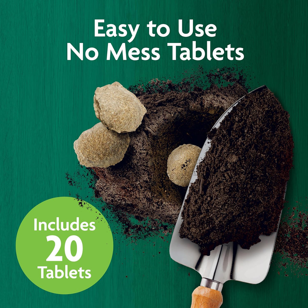 Miracle-Gro Organic Planting Tablets - Boost Early Rooting for Transplants | 20 Calcium-Infused Tablets