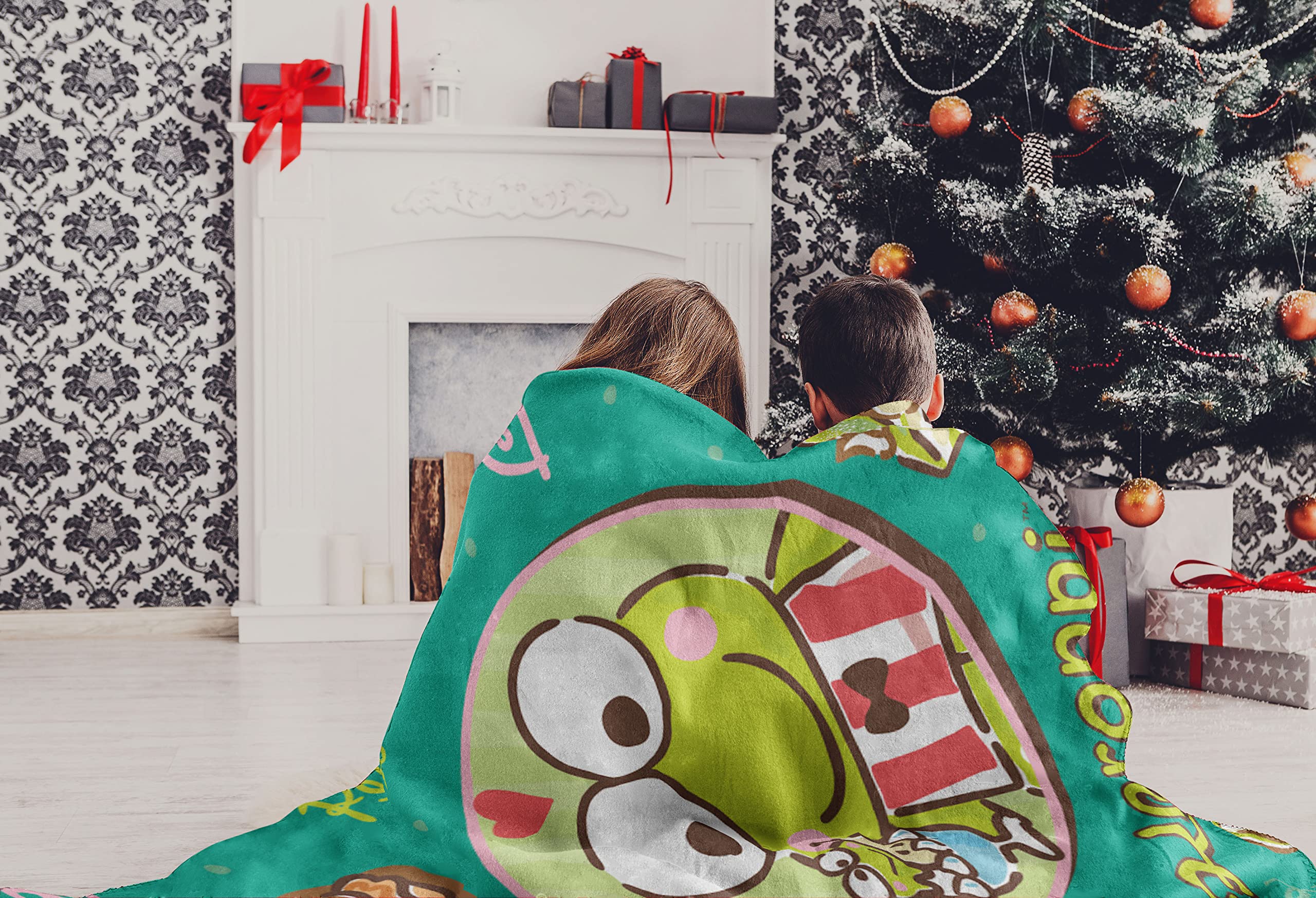 Northwest My Melody Micro Raschel Throw Blanket, 46" x 60", Pears Please