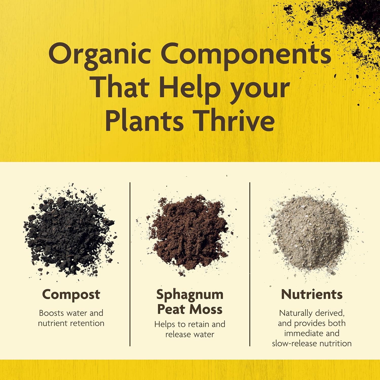 Miracle-Gro Organic Outdoor Potting Mix - Quick-Release Fertilizer for Container Plants | 16 Qt.