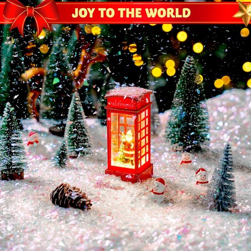 JOYIN 12 OZ Artificial Snowflakes - Sparkling Christmas Tree Decoration & Holiday Craft Supplies