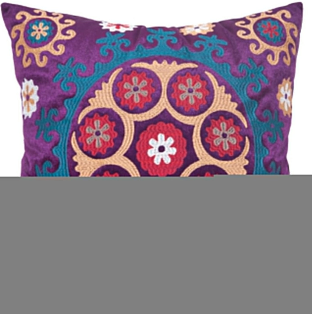 SAFAVIEH Pillows Collection Vanessa Decorative Pillow, 18-Inch, Gold and Purple, Set of 2