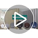 DEARART Pure White Fabric Shower Curtain, 72x72 Inch Water-Resistant Set