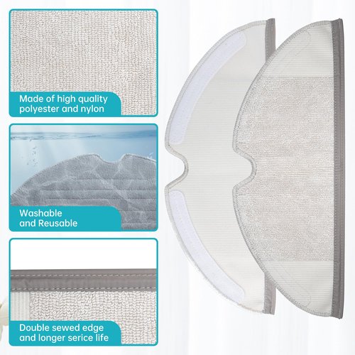 LOVECO Replacement Parts Kit Compatible for Roborock S5 S5 Max S6 MaxV S6 Pure E20 E25 E35 - Sweeping and Mopping Robotic