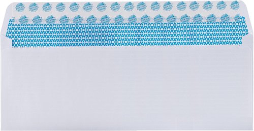 Aimoh Security Self-Seal Envelopes - 100 Count | No Window, EnveGuard, 4⅛ x 9½", White, 24 LB