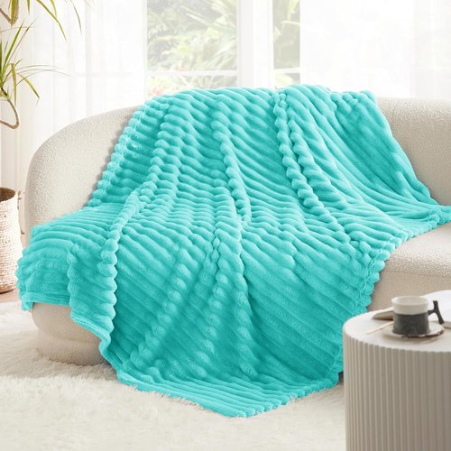 Bedsure GentleSoft Twin XL Blanket - Cozy Blue Fleece Throw for Women | Perfect Gift, 66x90 Inches