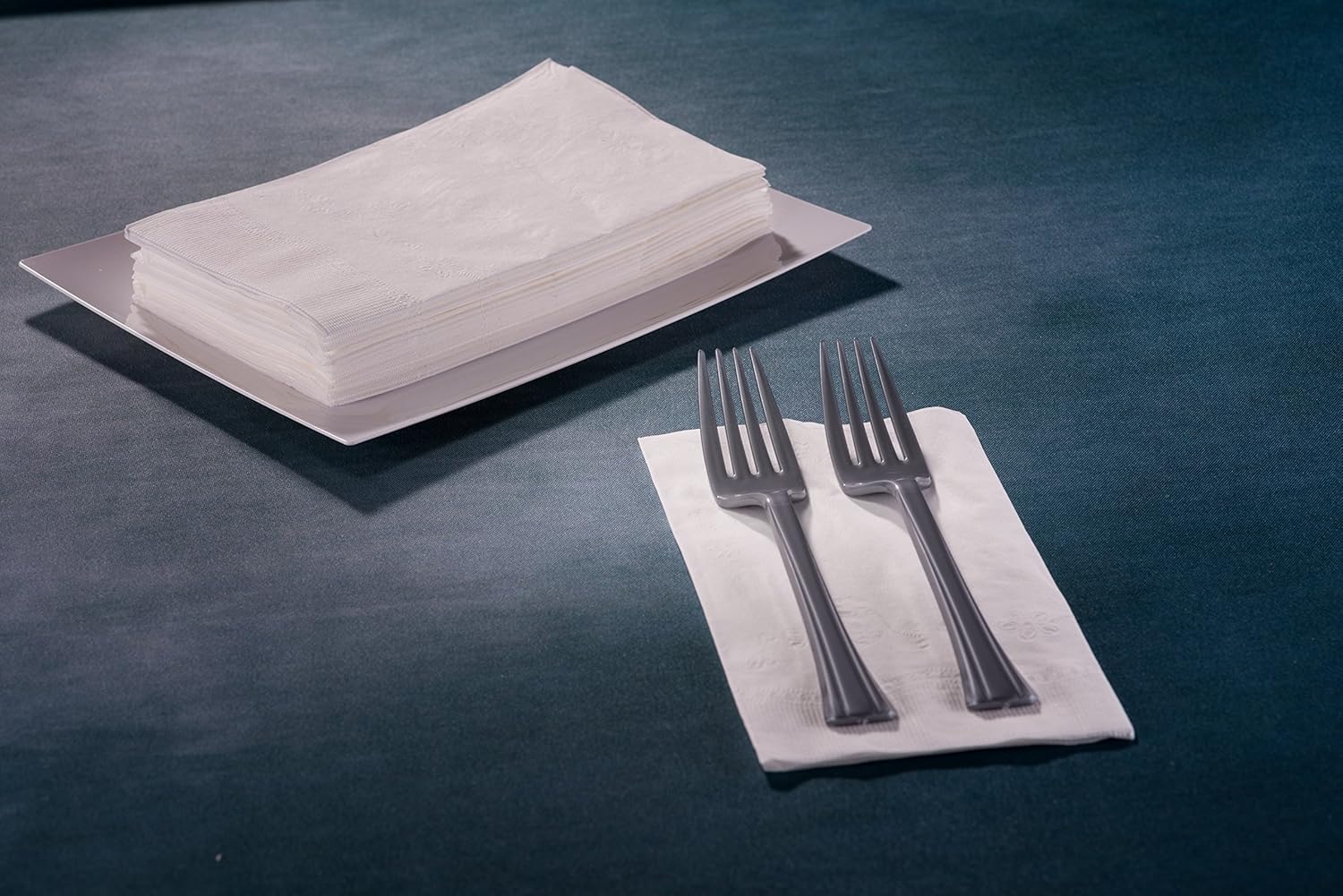 Premium White Napkins - 2-Ply Disposable Dinner Napkins | 100 Count Value Pack