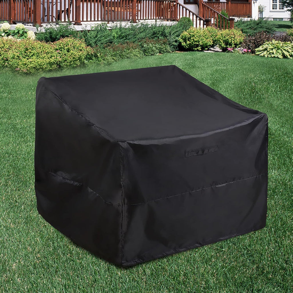 ALSTER Outdoor Chair Covers - Durable Waterproof Black Furniture Covers | 2 Pack, 29" L x 30" W x 36" H