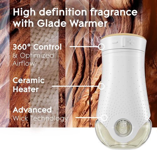 Glade PlugIns Refills Air Freshener - Cashmere Woods Scented Essential Oils | 3.35 Fl Oz, 5 Count