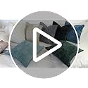 Teal Chenille Throw Pillow Covers Set of 2 - 16x16 Decorative Cushions