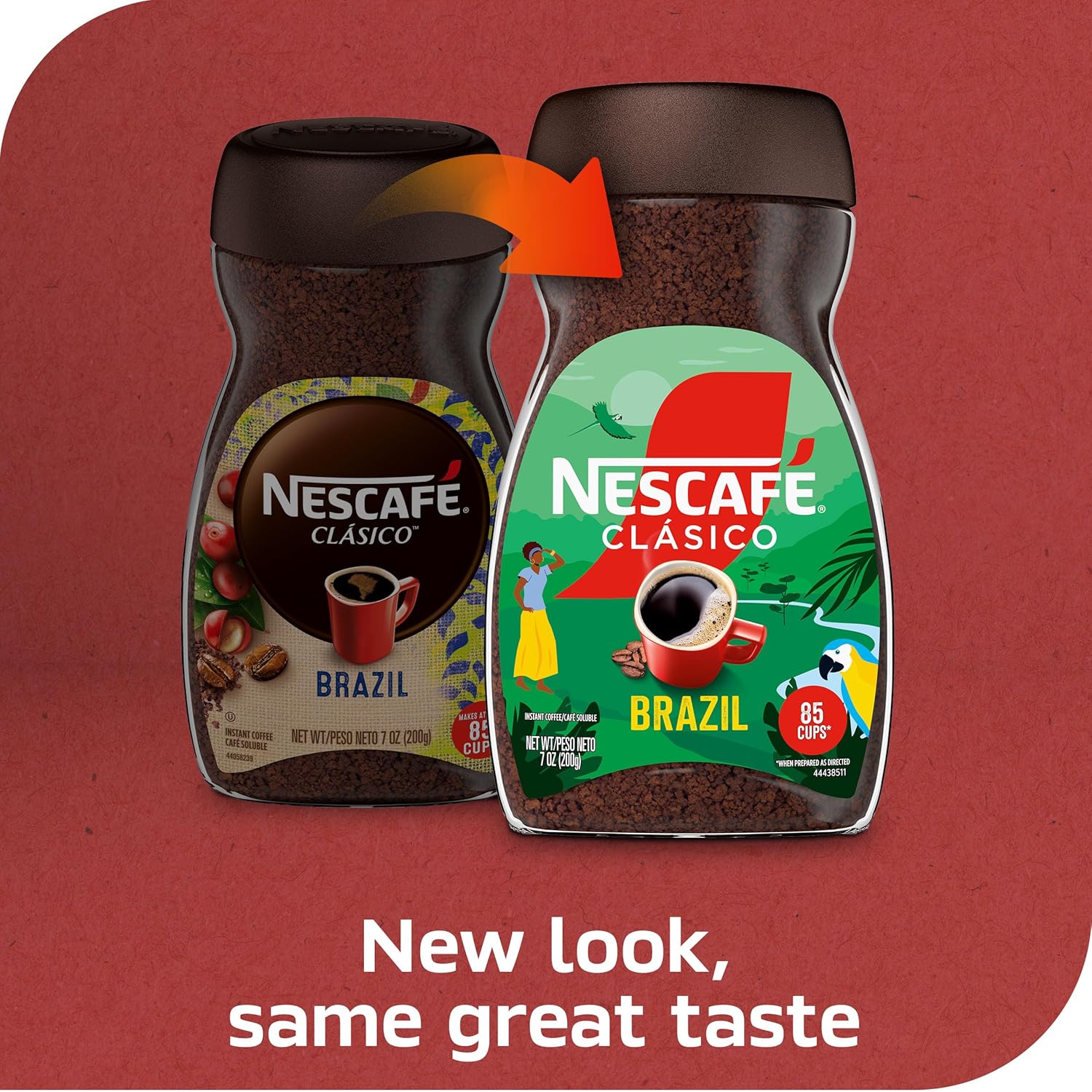 NESCAFÉ CLÁSICO Instant Coffee - Rich Flavor from Brazil | 7 Oz Jar