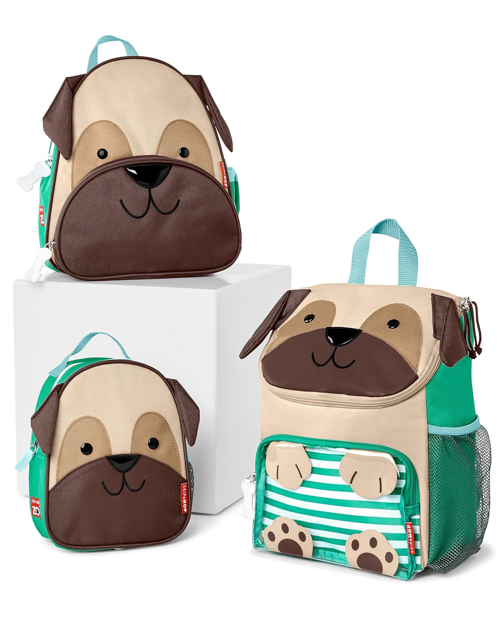 Skip Hop Toddler Backpack - Zoo Preschool Design in Adorable Pug Style