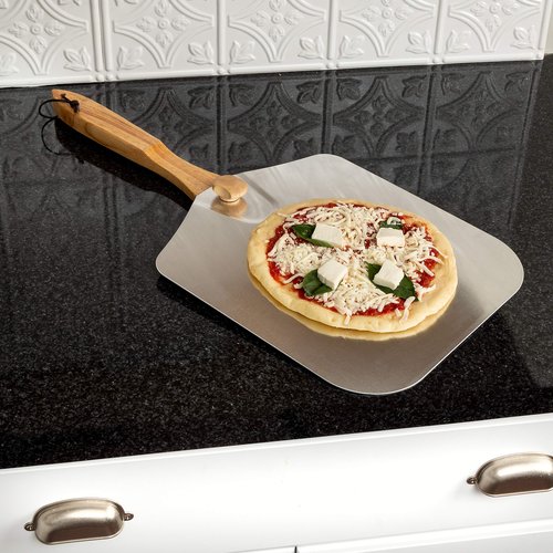 Honey-Can-Do 16" Round Pizza Stone + 12" x 14" Foldable Pizza Peel