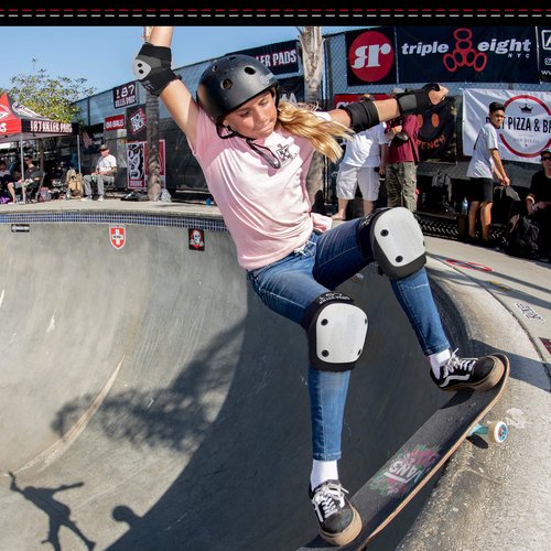 187 Killer Pads Fly Knee Pad, Grey/White, Large