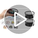 Stackable Mesh Paper Clip Holder for Desk, 2 Pack - Office Organization