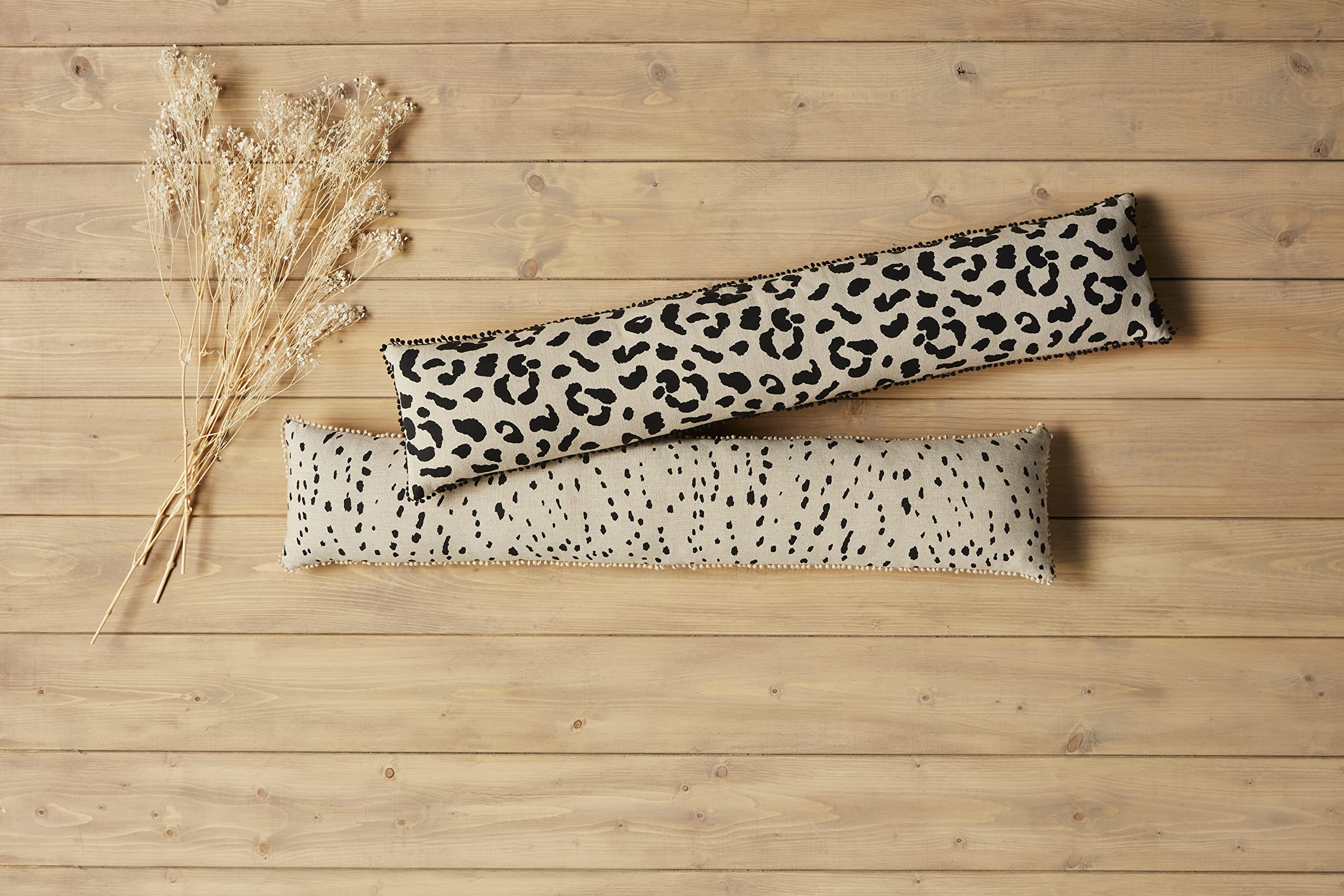 Mud Pie Cheetah Animal Print Pillow, 7" x 35"