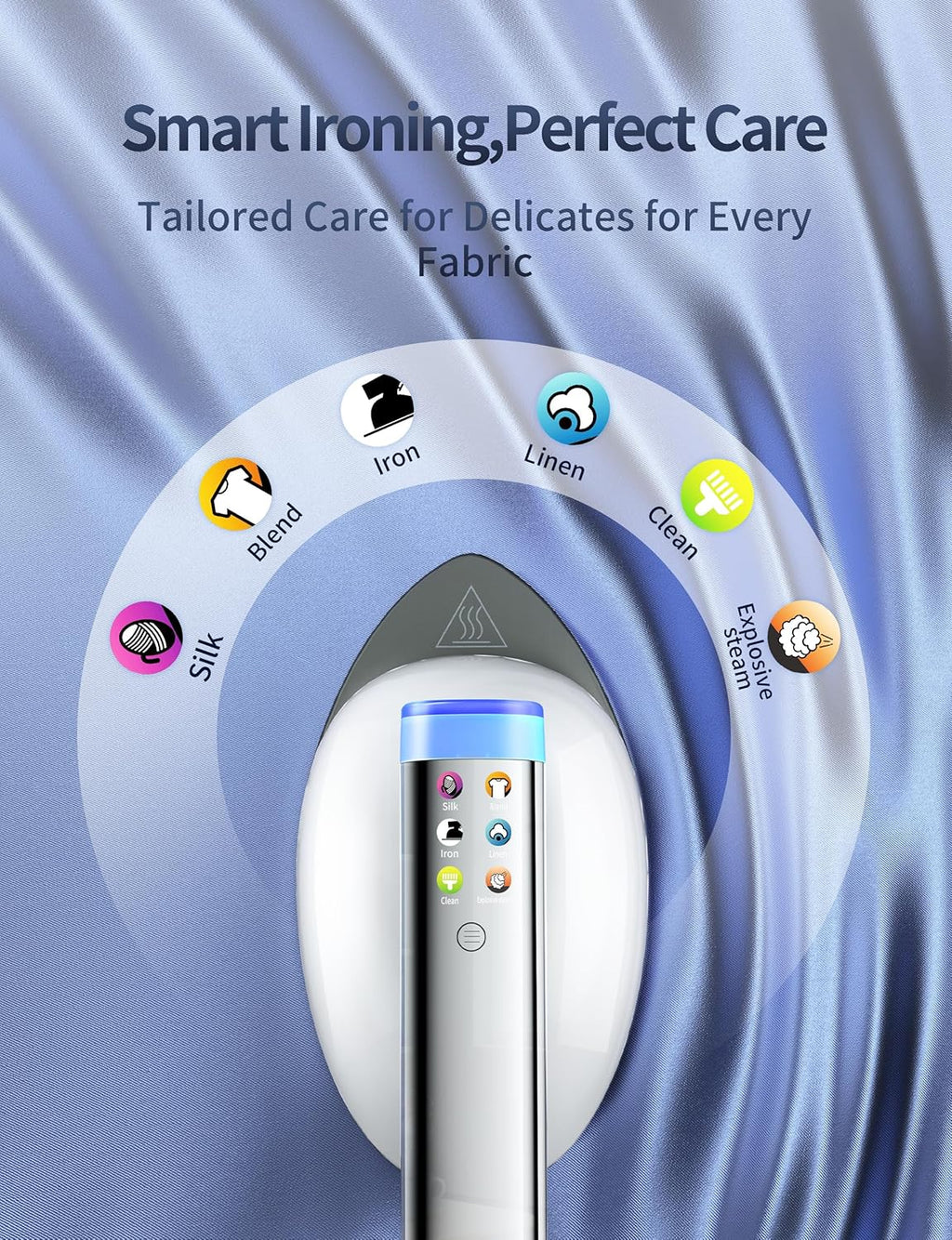 Sundu Garment Steamer - 2-in-1 Handheld & Standing Design | 30s Heat-Up, 800mL, 6 Steam Settings, Auto Off, Portable Wrinkle Remover - White