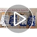 Christmas Kitchen Towels Set of 2, 18x28 Inch Black Buffalo Plaid