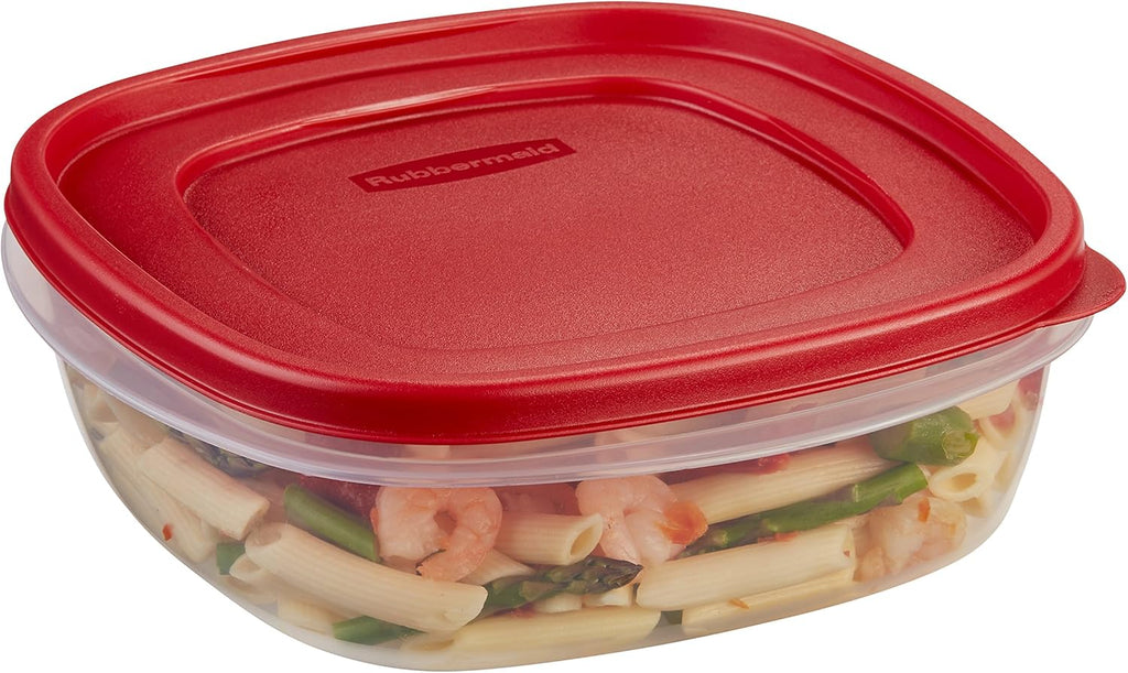Rubbermaid Easy Find Lids - 9 Cup Food Storage Container in Racer Red | Durable & Convenient