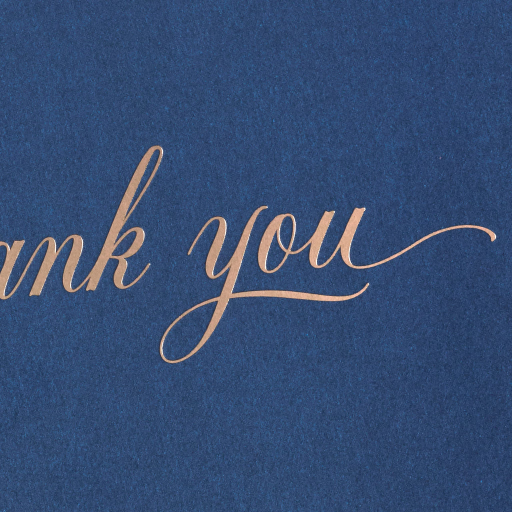 Hallmark Pack of Thank You Cards, Elegant Silver Foil (40 Thank You Notes with Envelopes)
