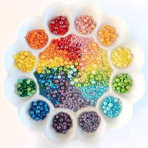 Cake Mate Rainbow Fusion Dessert Sprinkles - Assorted Colors & Shapes | 14oz Holiday Tacklebox