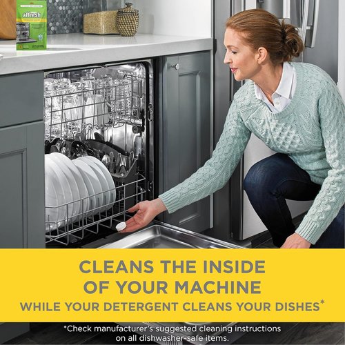 Affresh Dishwasher Cleaner - Eliminate Odor Causing Bacteria & Grime - 6 Tablets for 6 Month Supply