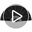 tiggell 13-Inch Line Dancing Rave Fans - Glitter Folding Hand Fans