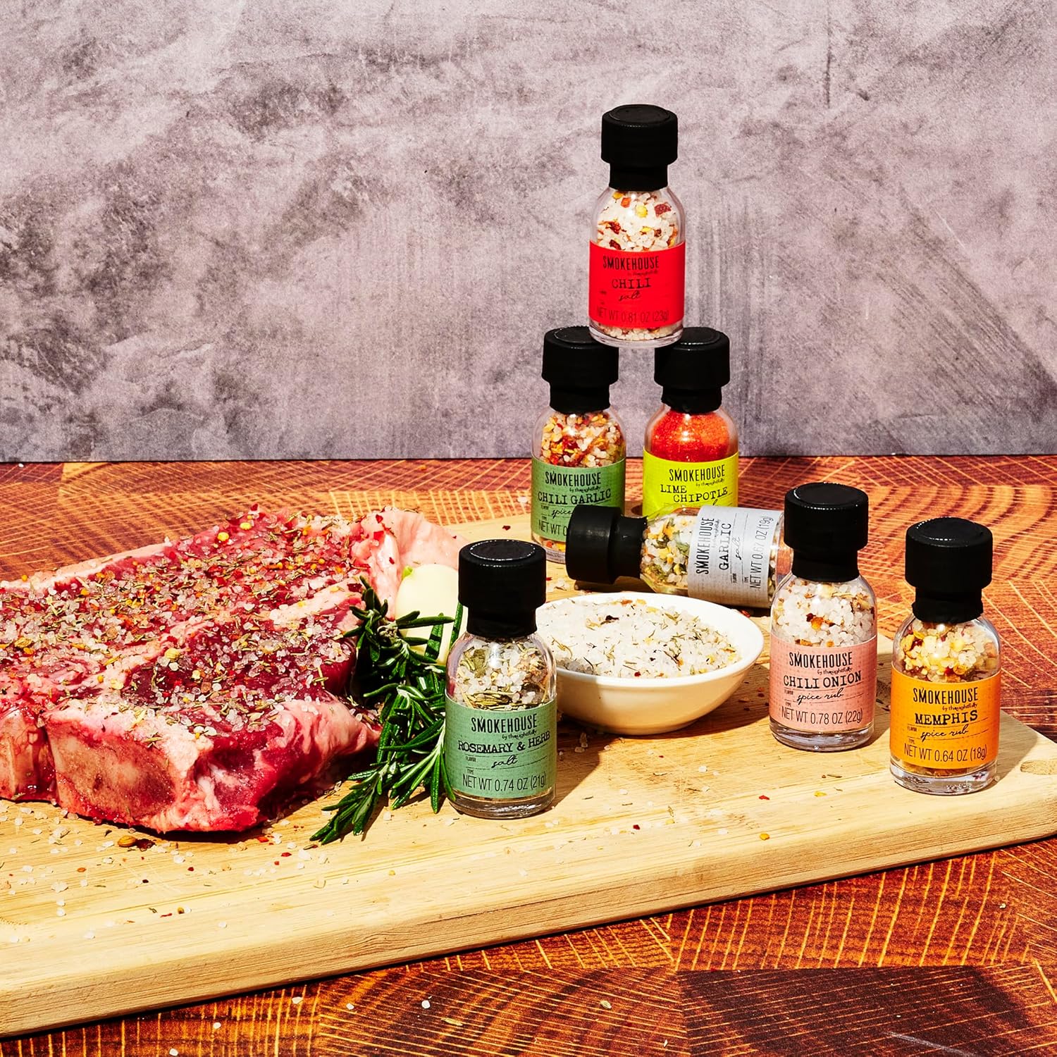 Smokehouse by Thoughtfully Ultimate Grilling Spice Set - 20 Flavor Seasoning Gift Set for BBQ Enthusiasts