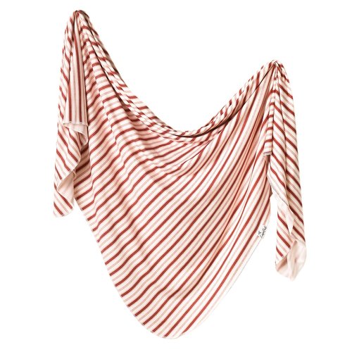 Copper Pearl Large Premium Knit Baby Swaddle Receiving Blanket Cinnamon