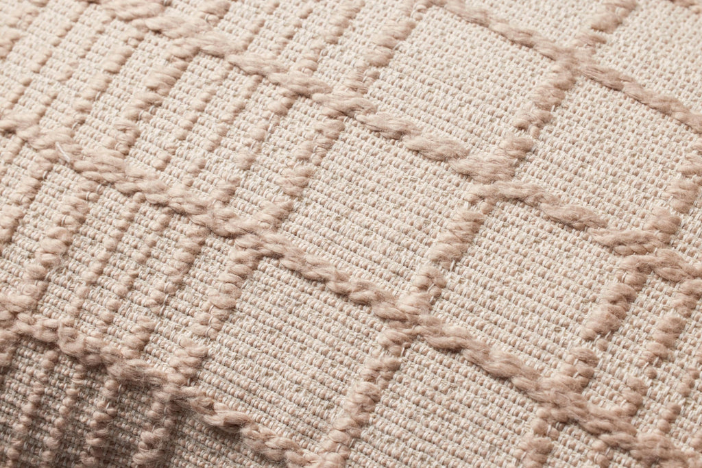 Loloi Magnolia Home by Joanna Gaines Liv Collection PMH0064 Beige 13'' x 21'' Cover w/Down Pillow